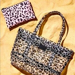PINK VS Leopard Tote Bag